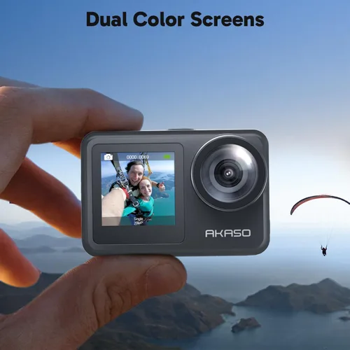 Miniatura 3 de AKASO Brave 7 LE 4K30fps Cámara de acción con 64 GB MicroSDXC U3 Tarjeta de Memoria Kit de Accesorios Paquete Ultra HD 131FT Cámara impermeable EIS