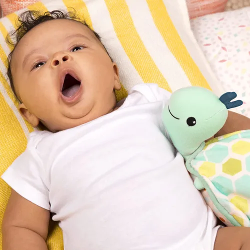 Miniatura 2 de B. toys - B. baby- Tortuga de felpa calmante brillante con luces y sonidos- Glow Zzzs Turtle Shellé0 meses +