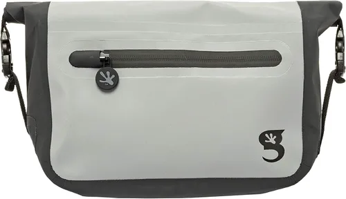 geckobrands Riñonera de lona impermeable, duradera, ajustable y resistente al agua con múltiples bolsillos para playa, natación, navegación y