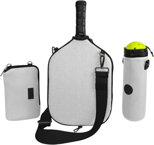 Miniatura 9 de Posh Pickler Bolsa de pickleball 3 en 1 para mujeres y hombres, bolsa de mano, bandolera y mochila, diseño convertible, se adapta a hasta 2 paletas