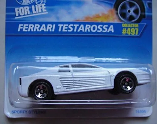 Miniatura 2 de HOT WHEELS BLANCO FERRARI TESTAROSSA #497 5 RADIOS