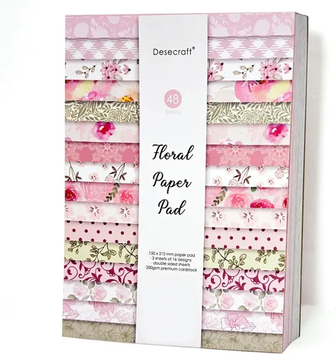 48 hojas de cartulina vintage decorativa de primavera para álbumes de recortes, papel para hacer tarjetas, origami, papel para álbumes de recortes,