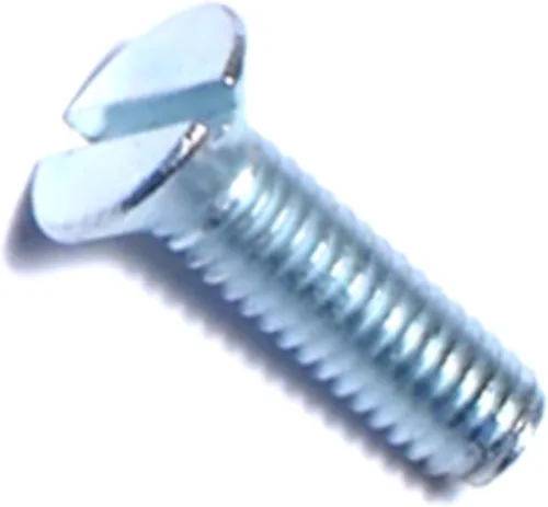Hard-to-Find Fastener 014973271565 Tornillos de máquina planos ranurados, 0.118 in-0.020 x 0.394 in, pieza-25