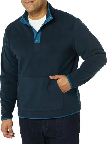 Miniatura 3 de Tienda Essentials Chaqueta de forro polar con cierre frontal para hombre