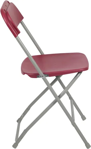 Miniatura 12 de Flash Furniture Hercules Series Silla plegable de plástico, color rojo, paquete de 6, capacidad de peso de 650 libras, cómoda silla para eventos