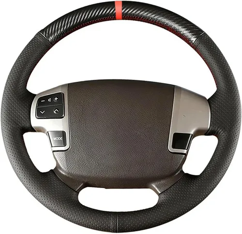 Miniatura 10 de Loncky - Fundas de volante personalizadas de cuero genuino para Toyota Land Cruiser 2008-2015/Tundra 2007 2008 2009 2010 2011 2012 2013/Sequoia 2008