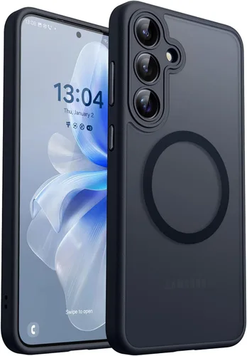 Miniatura 10 de CANSHN Funda diseñada para Samsung Galaxy A16-5G [protección completa de la cámara] [compatible con Magsafe] funda protectora trasera translúcida