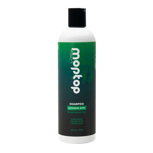 MopTop Champú suave, calidad de salón, reduce el encrespamiento, limpia el cabello, todo tipo de cabello, libre de sulfatos y parabenos, color