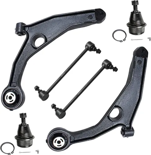 Miniatura 137 de Detroit Axle - Kit de brazos de control de extremo delantero 4WD para Ford 04-08 F-150, 06-08 Lincoln Mark LT, 4 extremos de barra de acoplamiento