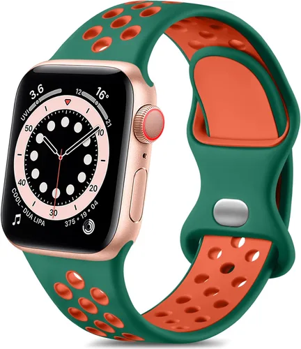 Miniatura 21 de Lerobo - Bandas deportivas compatibles con Apple Watch Band de 40 mm, 41 mm, 38 mm y 42 mm para Series 11, 10 para mujeres y hombres, suaves bandas