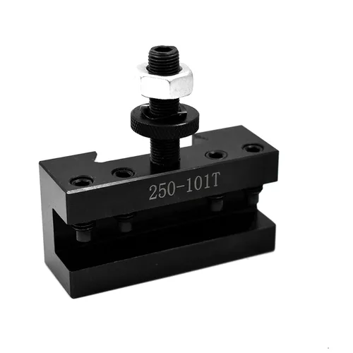 Miniatura 2 de AXA 250-101T - Soporte para herramientas de pistón de torno CNC, juego de postes de herramienta de cambio rápido, mini torno, poste de herramienta