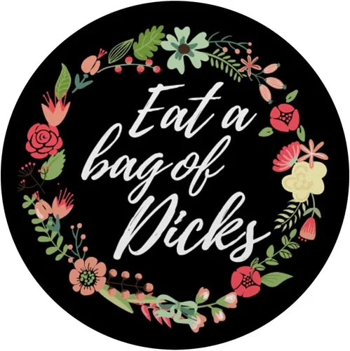Miniatura 3 de Coma una bolsa de pollas negro divertido cita sarcástica diciendo regalo PopSockets agarre y soporte para teléfonos y tabletas