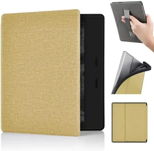 Miniatura 8 de Funda para Kindle Oasis de 7 pulgadas, 10ª generación, versión 2019 [modelo No: S8IN40] con correa de mano y apagado y encendido automático, fundas