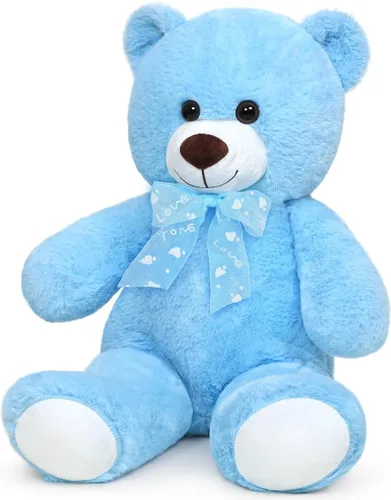 Miniatura 3 de Oso de Peluche Animal de Peluche 24'' Pequeño Oso de Peluche Juguete de Peluche Regalo para San Valentín Navidad Cumpleaños Azul