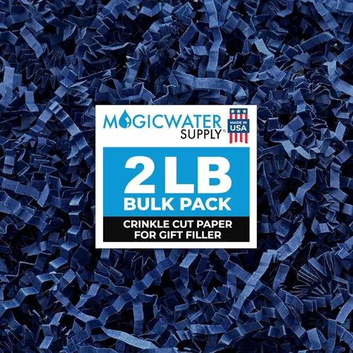 Miniatura 22 de MagicWater Papel de Corte Ondulado para Cestas de Regalo - 2LB - Blanco y Dorado - Perfecto para Relleno de Papel Triturado, Relleno de Cestas