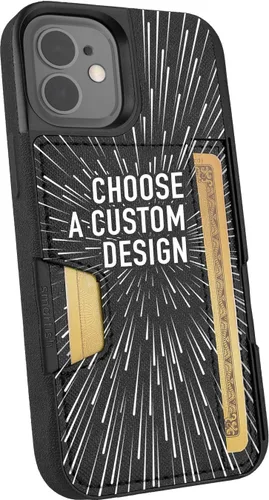 Miniatura 31 de Smartish Funda tipo cartera para iPhone 13 Pro – Wallet Slayer Vol. 2 [delgada + protectora] tarjetero con función atril - Black Tie Affair
