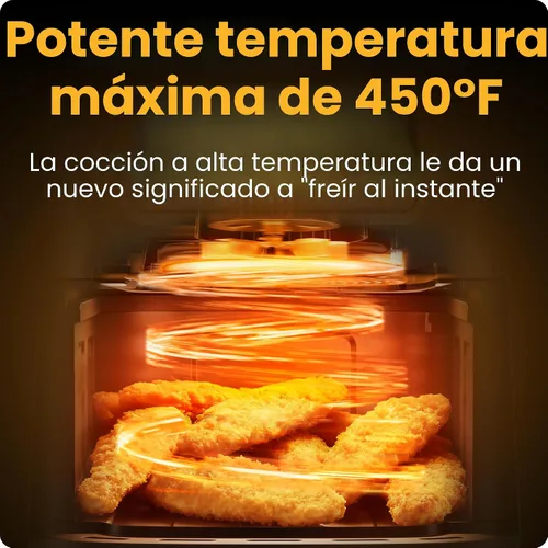 Miniatura 3 de Chefman Freidora de aire - Freidora de aire 4 en 1 delgada de 3.5 cuartos de galón, freír al aire, hornear, deshidratar, congelar, temperatura