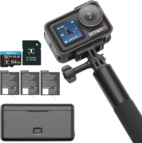 Miniatura 9 de DJI Osmo Action 5 Pro Combo estándar, cámara de acción impermeable con sensor de 1/1.3 pulgadas, video 4K/120fps, seguimiento de temas