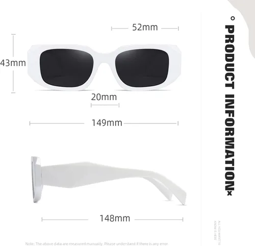 Miniatura 3 de MASDUN Y2k - Gafas de sol cuadradas para mujer y hombre, diseño de moda, estilo retro, a la moda, con protección UV