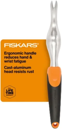 Miniatura 10 de Fiskars Ergo Cultivador para Cavar, Airear el Suelo y Deshierbar, Herramienta de Jardín de Alta Resistencia con Agujero para Colgar