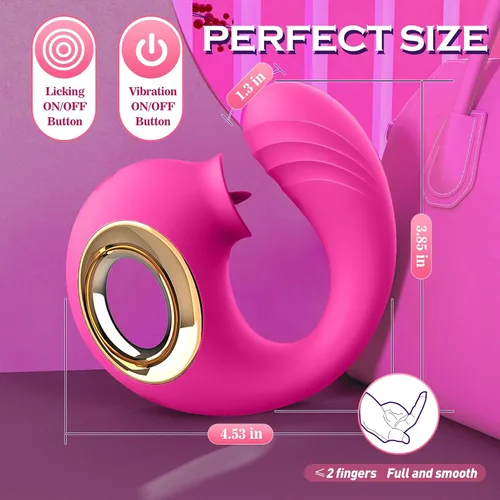 Miniatura 3 de Vibrador de punto G juguetes sexuales para adultos para mujeres - 12 vibrador de lamido de lengua y 12 vibrador de empuje con consolador, vibradores