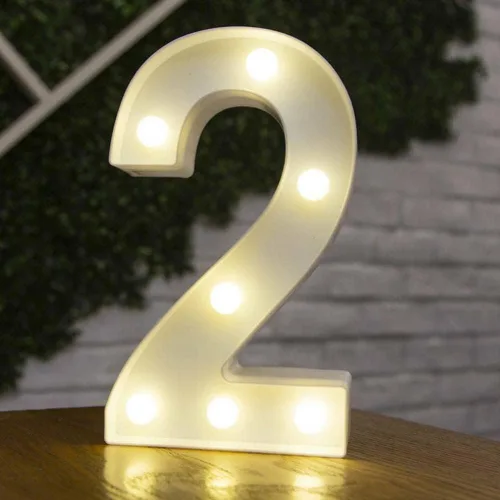 Miniatura 32 de anso Letras LED del alfabeto con números iluminados, letras de plástico blanco, decoración de pie de la A a la Z 0 ~ 9 (rosa corazón)