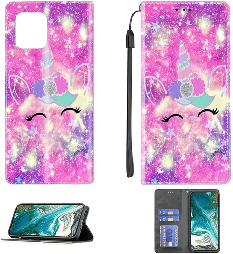 Miniatura 376 de Funda para Moto One Zoom compatible con Motorola One Zoom Phone Case Flip Stand Cover Magnetic Close YHD