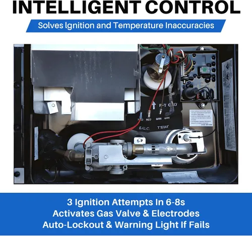 Miniatura 2 de Placa de circuito de control de encendido con chispa y electrodo sensor para calentadores de agua Atwood/Dometic (solo gas) GCH6-4E/6E/7E, 93257