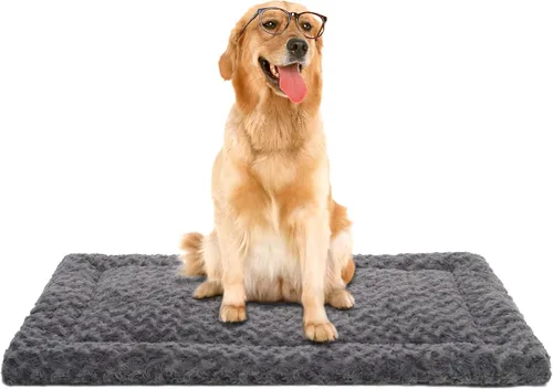 Miniatura 22 de Tapete lavable para cama de perro, suave y esponjoso, para mascotas, colchón para dormir para perros grandes, jumbos, medianos y pequeños, 30 x 19