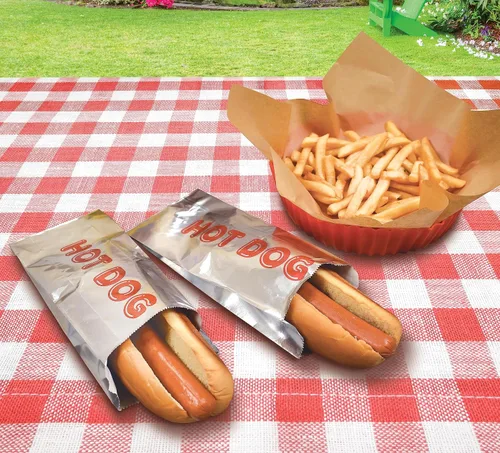 Miniatura 5 de Better Kitchen Products Envolturas de papel de aluminio para perros calientes, 9 x 3.7 pulgadas, fundas aisladas resistentes a la grasa, bolsas