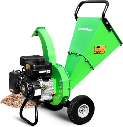Miniatura 9 de Trituradora de madera S1, relación de reducción alta de 20:1, motor de gasolina resistente de 7 HP 212cc, capacidad máxima de diámetro de madera
