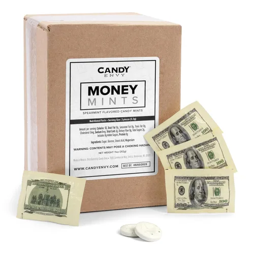 Miniatura 4 de Dinero Mentas – 100 Pack, 2 Mentas por pack – Sabor a hierbabuena, envuelta individualmente