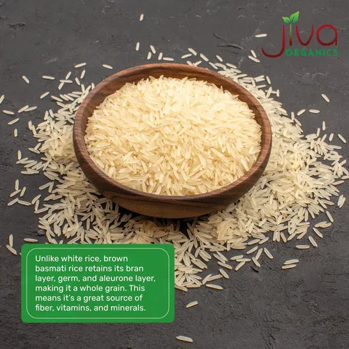 Miniatura 5 de Jiva - Arroz Basmati orgánico integral de 10 libras, calidad premium de la India
