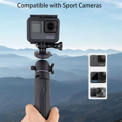 Miniatura 5 de koolehaoda Adaptador de placa de liberación rápida, accesorios para cámara de acción, compatible con Gopro/Selfie Stick/trípode/monopie/cámara