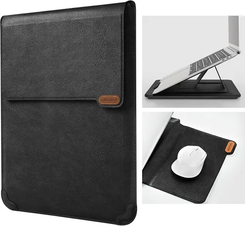 Miniatura 8 de Nillkin Funda para laptop de 15.6 pulgadas, funda para MacBook con soporte ajustable y alfombrilla para mouse, 2 modos de soporte, funda para laptop