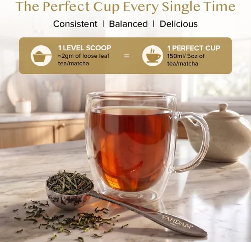 Miniatura 4 de Cuchara de medida perfecta para té de hojas sueltas Cuchara de té de acero inoxidable de calidad premium Cucharadas de medida perfectas