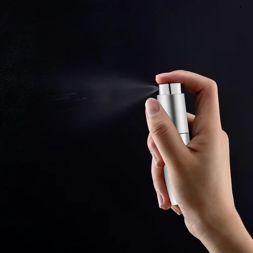Miniatura 2 de Lil Ray Mini atomizador portátil de perfume de 0.3 fl oz, botella pequeña vacía reembolsable para viajes, rociador de colonia de bolsillo Twist