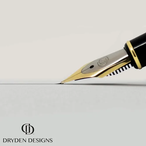 Miniatura 3 de Dryden Designs Pluma estilográfica, punta media y fina, incluye 24 cartuchos de tinta y convertidor de recarga de tinta, bolígrafo de caligrafía