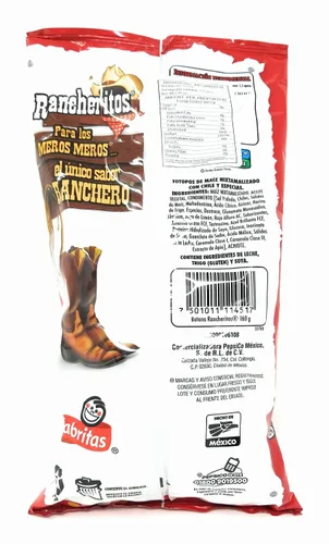 Miniatura 2 de Rancheritos - Paquete de 3 unidades (5.64 onzas) con clips para bolsa El Mero Mero Sabor Ranchero