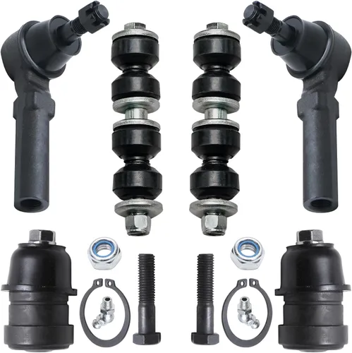 Miniatura 130 de Detroit Axle – Kit de suspensión delantera para Hyundai 2013-2018 Santa Fe 2 enlaces de barra de estabilizador 4 varillas de amarre interiores