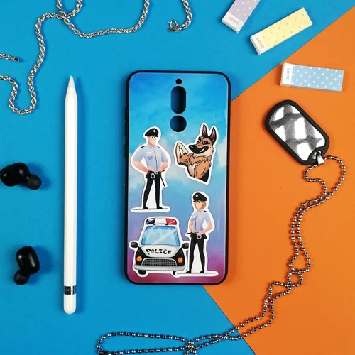 Miniatura 7 de 100 calcomanías con diseños inspirados en la policía, juguetes de policía, calcomanías para laptops y automóviles, decoraciones fiesta y recuerdos