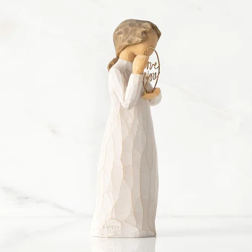 Miniatura 5 de Willow Tree Te amo, solo un pequeño recordatorio, un gesto reflexivo para cónyuges, padres, familiares y amigos, figura esculpida pintada a mano