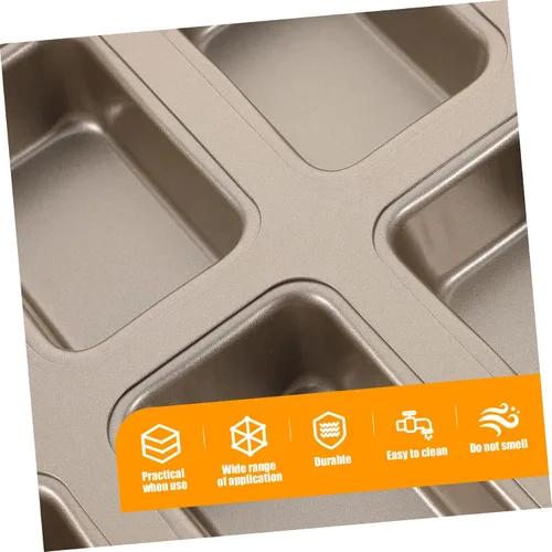 Miniatura 2 de MAGICLULU Mini molde para hornear pan, de acero al carbono, para hornear, molde de metal antiadherente para asar para cafeterías caseras