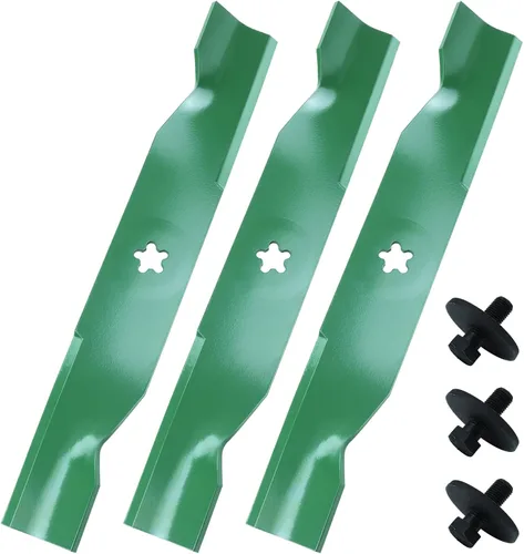 Miniatura 18 de Paquete de 3 cuchillas de cortacésped 115-5059-03 con pernos de hoja para Toro MX5000 MX5025 MX5050 MX5060 SW5000 Reemplazo Toro Timecutter 50