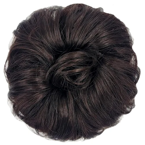 Miniatura 36 de HAIR COUTURE Avanti Moño desordenado - Pieza de extensión sintética instantánea, con pelo rizado ondulado postizo para mujeres