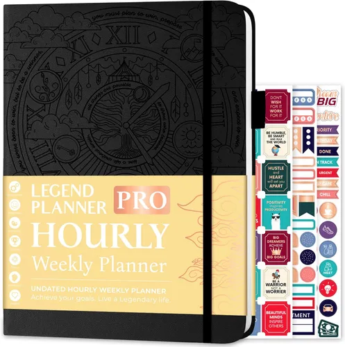 Miniatura 11 de Legend Planner PRO Horario Diario y Semanal - Organizador Diario y Semanal con Espacio para Horas. Agenda de Citas y Diario para Trabajo y Personal