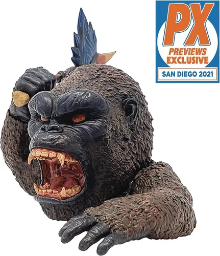 Miniatura 2 de Mondo Tees San Diego Comic-Con 2021 Exclusive Mondoids Kong vs Godzilla: Figura de vinilo Kong, multicolor