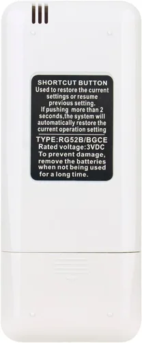 Miniatura 5 de RG52B/BGCE Reemplazar el trabajo de control remoto para Midea Carrier Springer AC Aire acondicionado RG52B/BGE RG52B/BGEU RG52B/BGCE RG52B/BGF