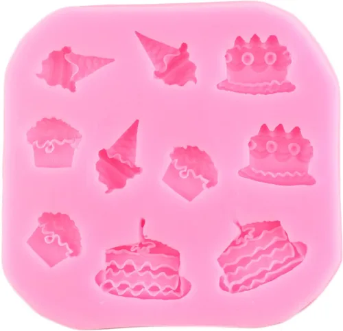 Miniatura 7 de ZiXiang Moldes de silicona para conos de helado, molde de dona, molde de caramelo para decoración de pasteles, decoración de cupcakes, polimero