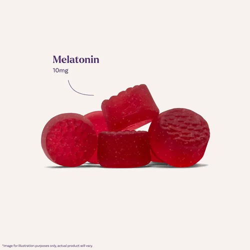 Miniatura 5 de Natrol Gomitas de melatonina de 10 mg, gomitas de sueño de liberación prolongada para adultos, minimizan los despertadores, sabor a fresa, 55